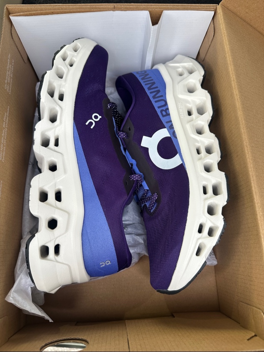 On Running Women’s Athletic Shoes - Purple with Blue Accents